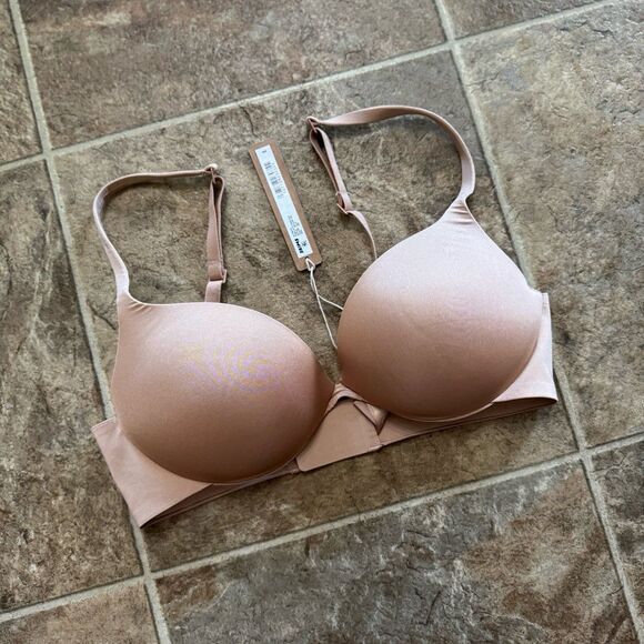 Skims Ultimate Collection Pushup Plunge Bra Clay Size 32C - Picture 4 of 8